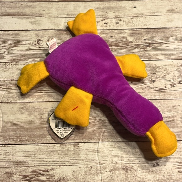 RARE Patti the Platypus Ty Original Beanie Baby - Picture 3 of 9